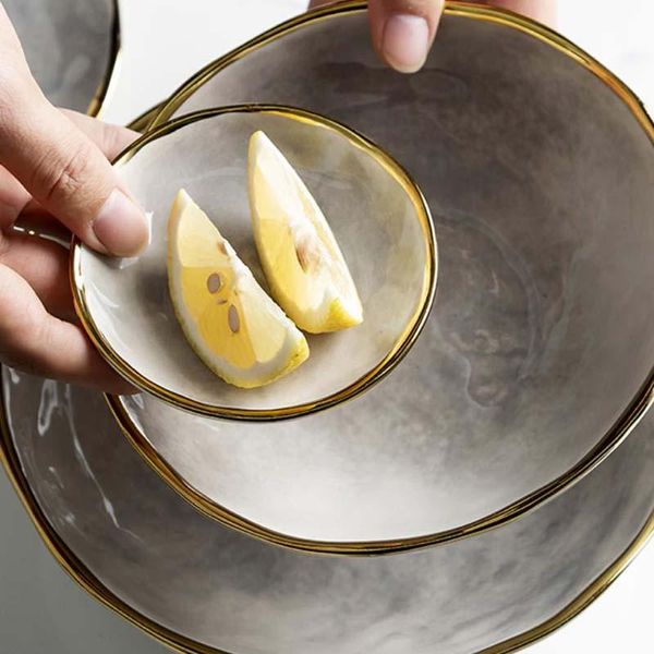 

dishes & plates household light luxury phnom penh ceramic tableware plate eating bowl fruit western steak