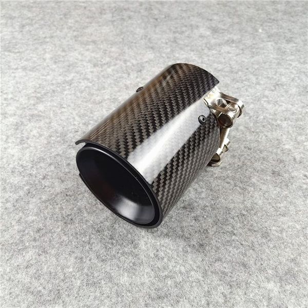 

motorcycle exhaust system glossy black carbon fiber stainless steel muffler tip for f87 f80 f82 m135i m335i m340i m235i m240i tail throat ca