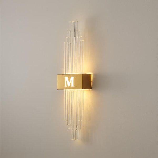 

wall lamp luxury crystal living room modern lustre sconce bedroom bedside corridor staircase led lights