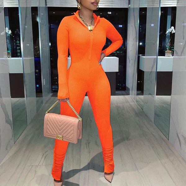 

women's jumpsuits & rompers trendy spring women ribbed solid color slim fit jumpsuit outfits, Black;white