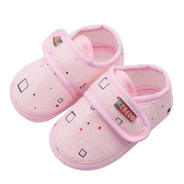 

ins cotton baby girls shoes infant first walkers toddler kid bowknot soft anti-slip crib 0-18 months