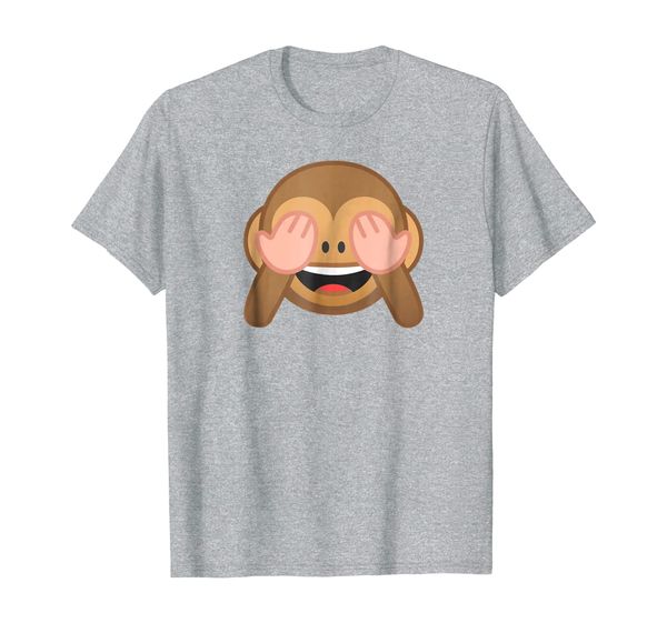 

see no evil monkey t-shirt funny monkey shirt, White;black