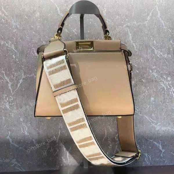 

giftstore_bag genuine leather handbagshoulder bags tote bagfashion letter detachable canvas shoulder strap hasp lady bagcrossbody bag