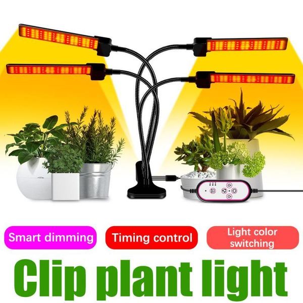 

grow lights led growing lamps clip plant light indoor intelligent full-spectrum growth timing nursery eu/us/uk