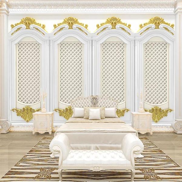 

wallpapers drop po wallpaper stereo white carving european style murals bedroom background wall sticker easy operate