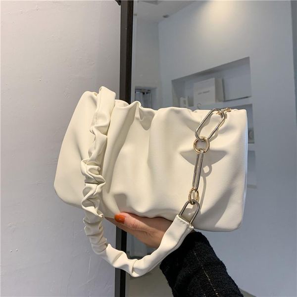 

evening bags women's bag fashion pleated underarm women shoulder chain pink stiletto