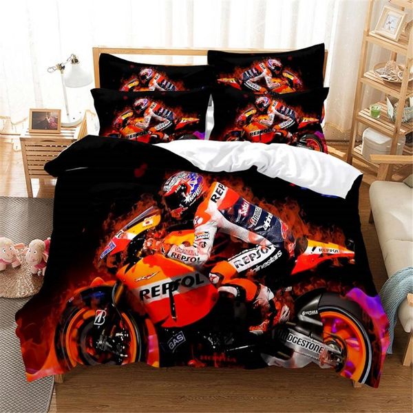 

bedding sets 3d moto set  duvet cover bed cotton bedroom