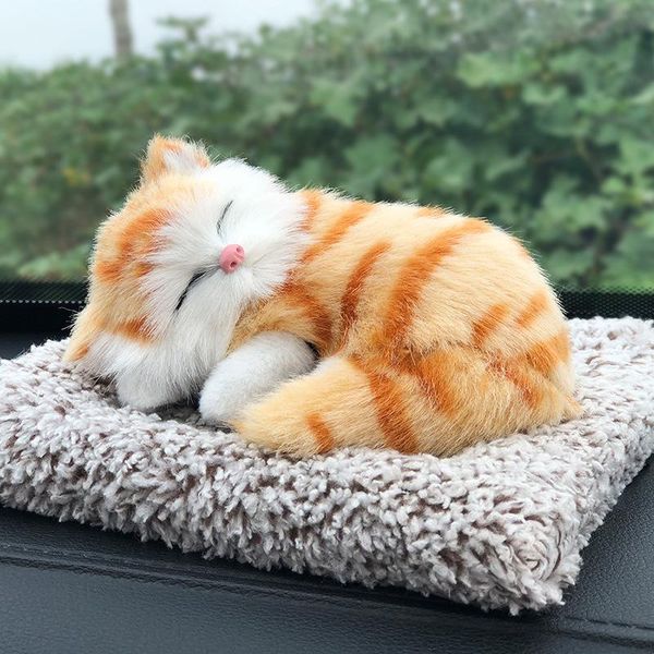 

car air freshener activated carbon cute simulation sleeping animal decoration perfume deodorant eliminate odor auto products