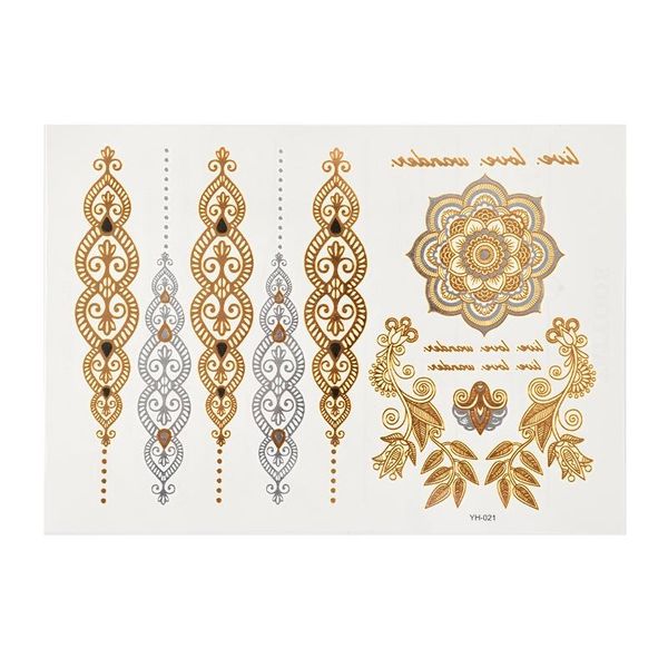 

temporary tattoos bronzing tattoo stickers water-proof body art