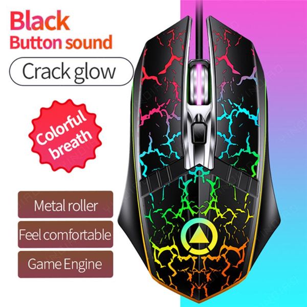 

mice usb wired gaming mouse 3200dpi adjustable 6 buttons led backlit professional gamer ergonomic computer for pc laptop