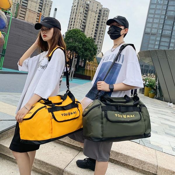 

duffel bags large men's and women's travel bag waterproof sports yoga gym weekend duffle handbags outdoor shoulder shoe totes