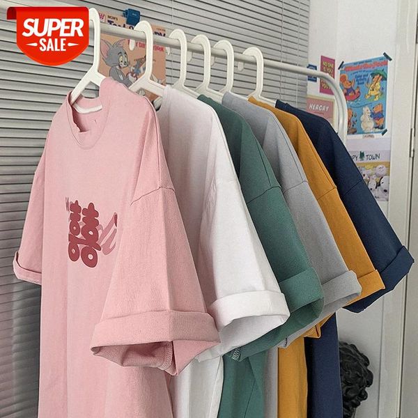 

bull short-sleeved t-shirt student girlfriends suit loose half-sleeved hong kong style blouse for men and women #qu8g, White;black