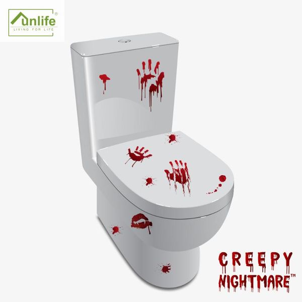 

wall stickers funlife theme el adornment post htt022 terrorist bloody print money halloween series toilet