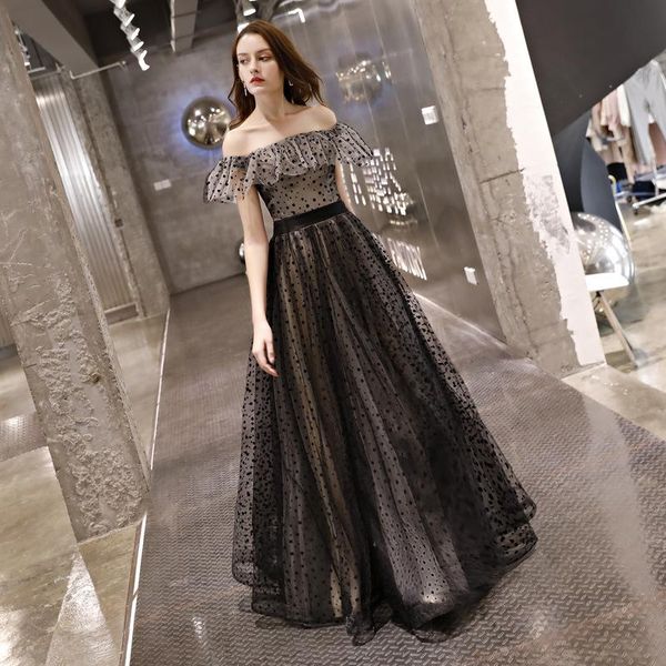 

ethnic clothing black cheongsam flared sleeves dot printing qipao backless retro celebrity spaghetti dresses bandage formal party vestidos, Red