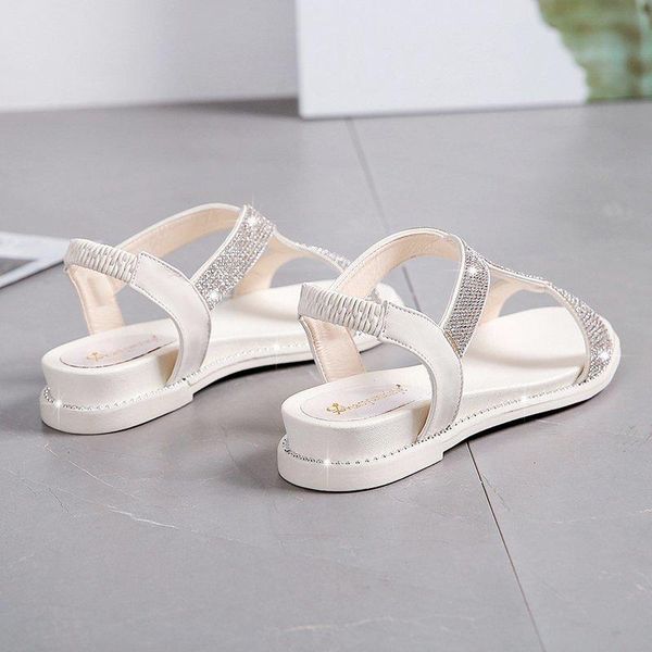 

sandals for women 2021 platform open toe shoes sandal banquet party with rhinestone uppers, Black