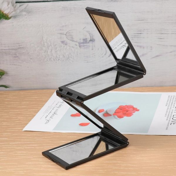 

1pc hairdressing mirror portable 360 dead angle all sides foldable makeup mirrors