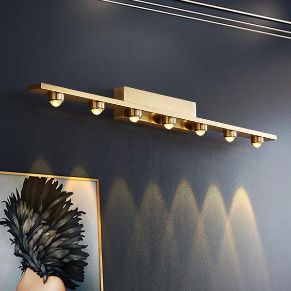 

wall lamp led strip mirror front bathroom cabinet wash basin light luxury european and american lamps