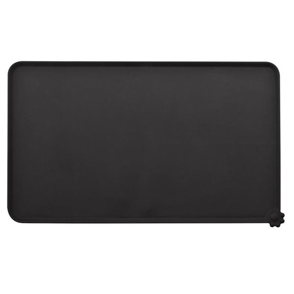 

kennels & pens waterproof pet mat for dog cat silicone food pad bowl drinking feeding placemat easy washing black