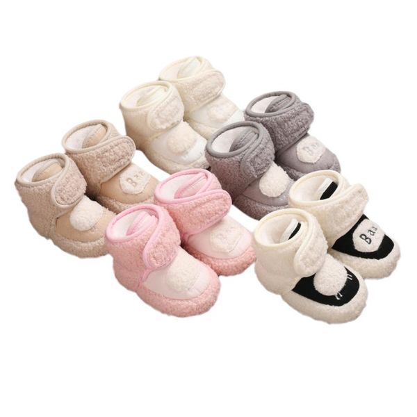 

baby & children's 0-18m boys girls slippers cute sheep pattern infant boots soft cotton first walker crib shoes grippers walkers