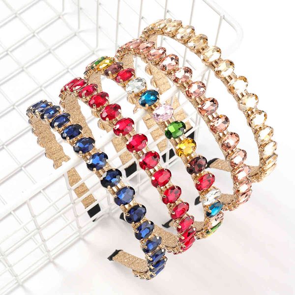 

elegant crystal hairbands for women korea simple rhinestone bridal headbands fashion jewelry wedding party hair accessories, Golden;white