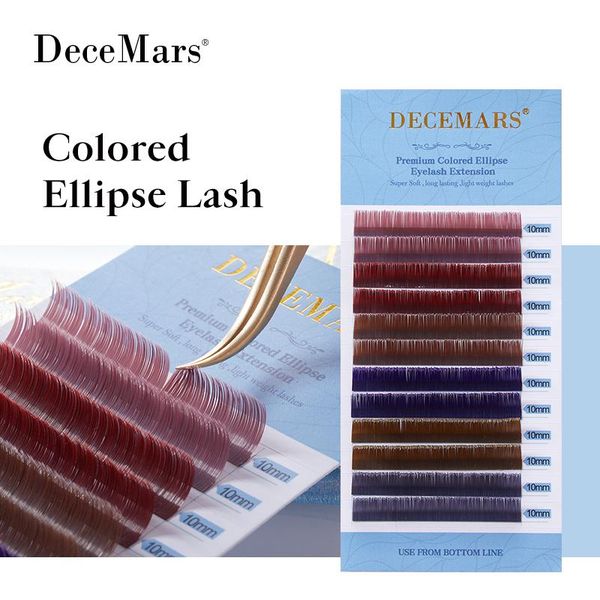 

false eyelashes decemars colored ellipse eyelash extension