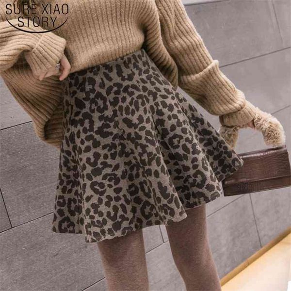

high waist woolen mini skirt autumn winter arrival skirt elegant a line umbrella female 7742 50 210506, Black