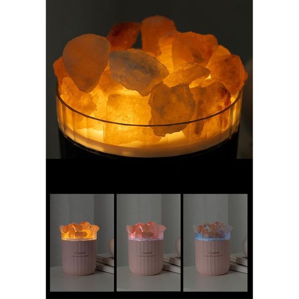 

humidifiers portable crystal aromatheraphy humidifier usb wireless aroma essential oil diffuser air humidificador with atmosphere lamp home