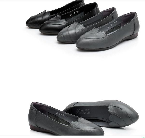 

women shoes in spring and autumn pointed end flat bottom, Black