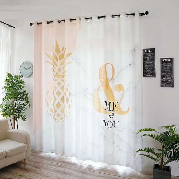 

curtain & drapes custom window curtains for living room bedroom nursery kid children tulle sheer pineapple treble clef white