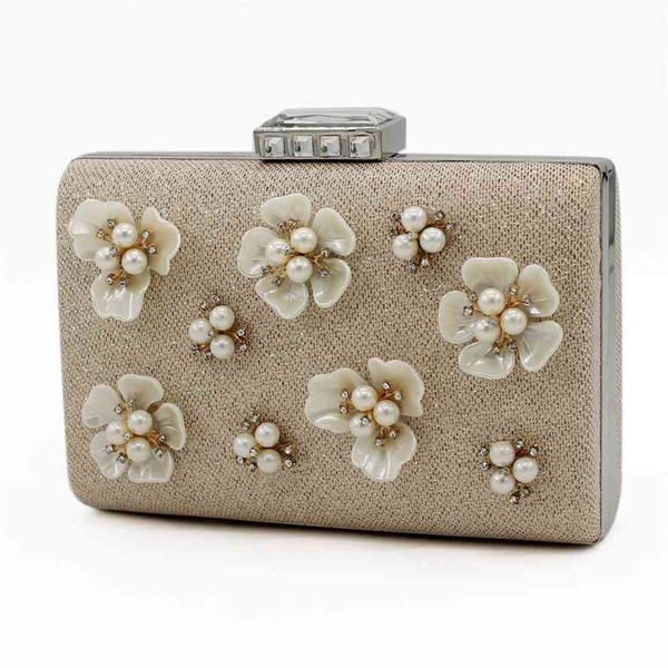 

new flower hand women's chain diamond dinner banquet small square bag