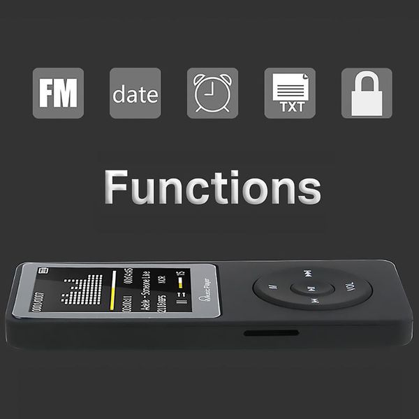 

radio mp3 player lanyard kit 8gb portable with built-in speaker voice recorder & mp4 players