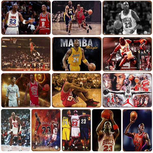 

signes en mÃ©tal Ã©toile de basket-ball, dÃ©coration de la maison, peinture en fer, art mural, cÃ©lÃ¨bre joueur de sport, plaques en Ã©tain pour