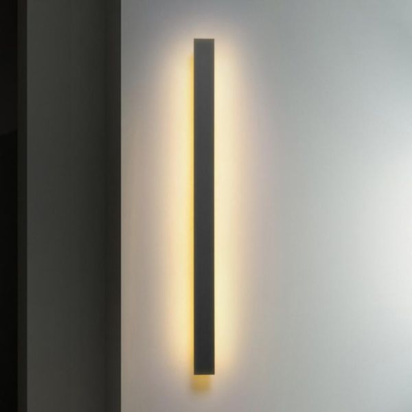 

wall lamp outdoor waterproof long strip minimalist bedroom background simple el engineering villa pillar
