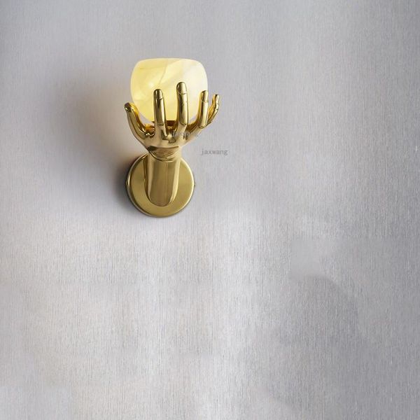 

wall lamp nordic led glass bedside brass bergamot light fixtures living room decoration sconces lighting mirror