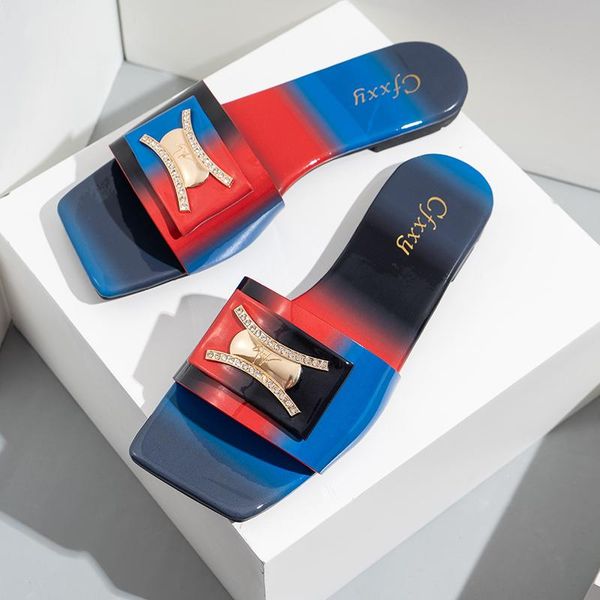 

slippers women's sandals 2021 sliders shoes flat summer luxury for woman kawaii rubber flip flops beach flop slides, Black