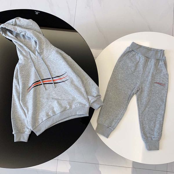 

fashion baby clothes sets tracksuit 2 pcs suits kids boy girl long sleeve hoodie sweater classic letter pants outfits autumn 5 styles, White