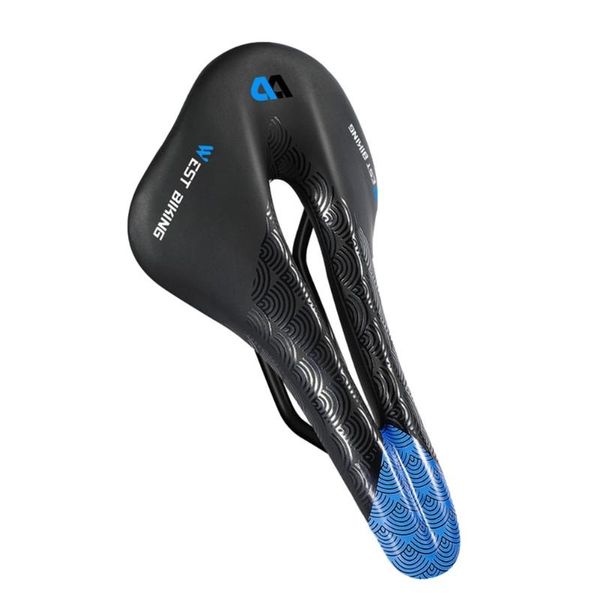

bike saddles mtb mountain road bicycle saddle seat comfort racing pu leather damping thick breathable soft wide cushion