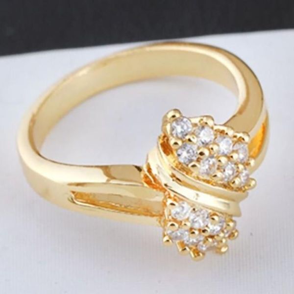 

wedding rings fashion exquisite inlaid for women spiral round zircon crystal rnniversary birthday christmas engagement jewelry, Slivery;golden