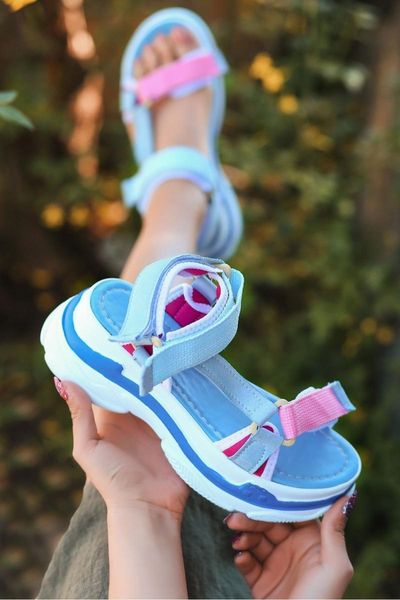 

sandals petrika bebe blue thick soled women, Black