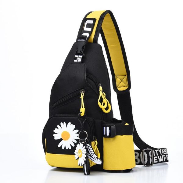 

waist bags 2021 women fashion chest bag female cartoon shoulder travel sports crossbody ladies floral pack
