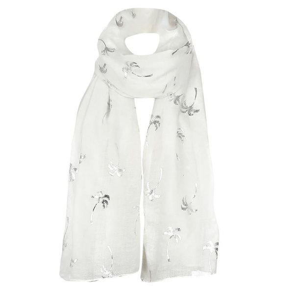 

scarves luxury women coconut tree print bubble chiffon scarf hijab wrap 5 color shawls headband muslim hijabs scarves/scarf#4, Blue;gray