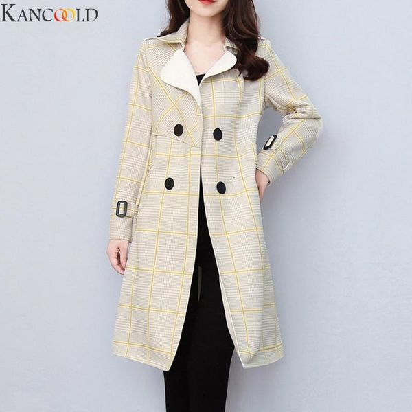 

women's jackets kancoold women plus size harajuku windbreaker autumn winter long sleevd casual medium coat woman loose coats, Black;brown
