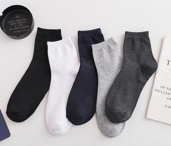 

men's socks cotton increase business fat people 45-50 size can wear, Black