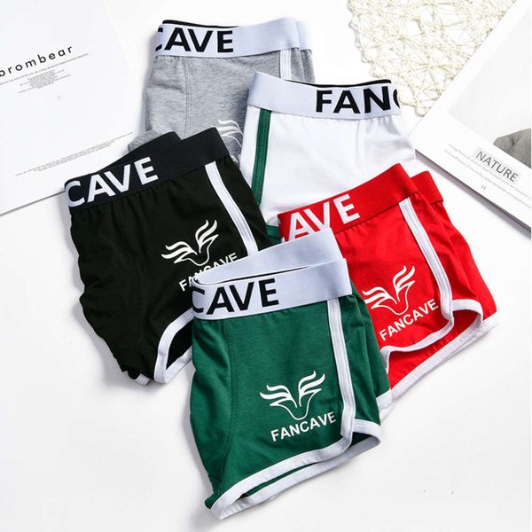 

wormwood cotton men's underwear boxers fashion antibacterial large size underpants fat guy, Black;white