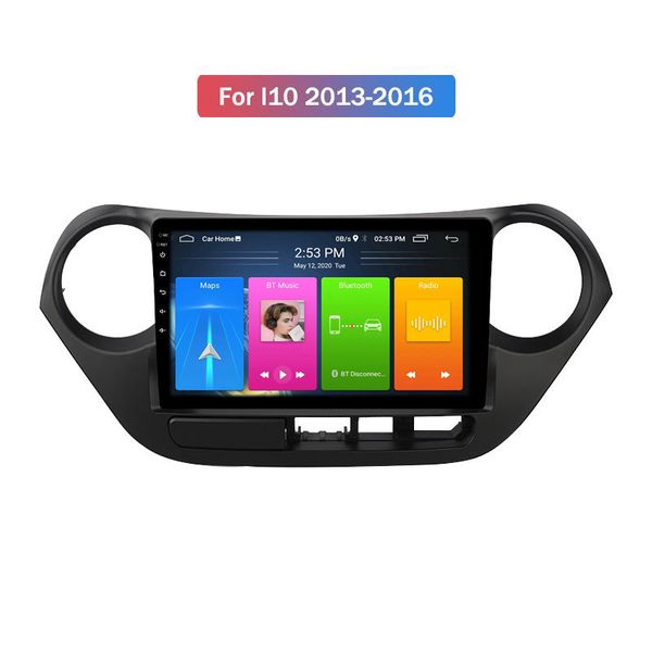 Auto-DVD-Player Touchscreen 2 DIN Radio Auto Stereo für Hyundai I10 2013–2016 Großhandel 10,1 Zoll Android