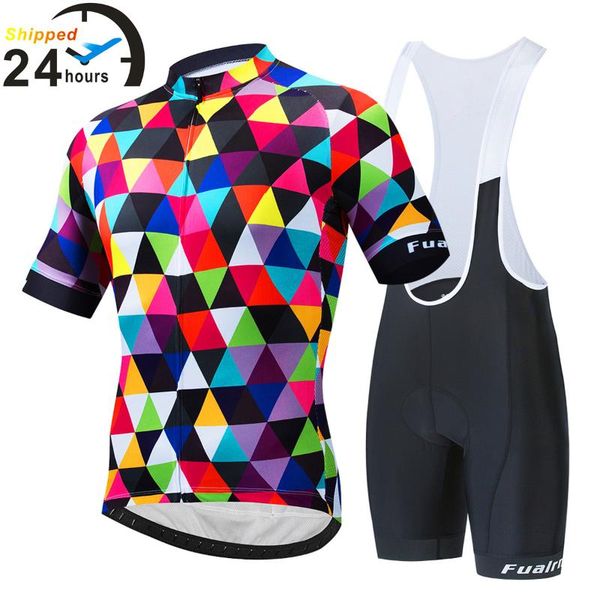 

summer anti-uv cycling jersey set mtb bicycle clothing racing bike clothes ropa sets, Black;blue