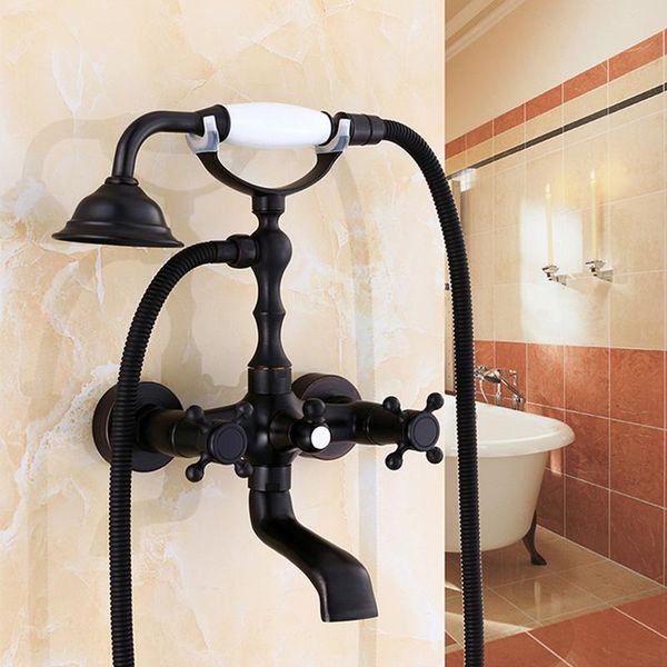 

bathtub faucet with shower head solid brass bathroom set wall mounted dual handle rainfall mixer tap sets