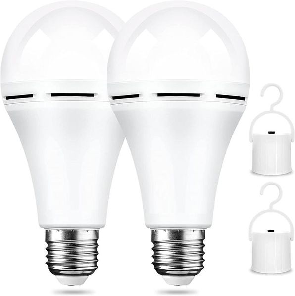 

emergency lights multifunctional rechargeable 12w led light bulbs bright outdoor hanging lamp for power outage camping garden