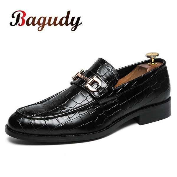 

comfortable casual black men's dress shoes leather formal man wedding shoes elegant suit shoes fashion party pointed toe flats 210619