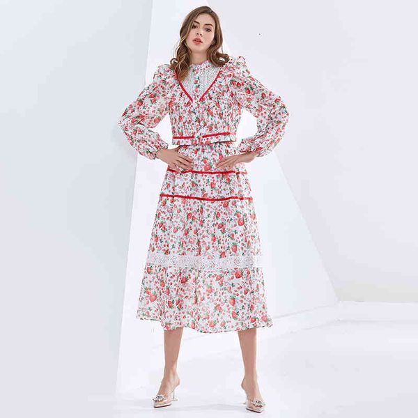 

hoodie hit color print sets for women stand collar long sleeve high waist patchwork lace elegant set female fashion, Black